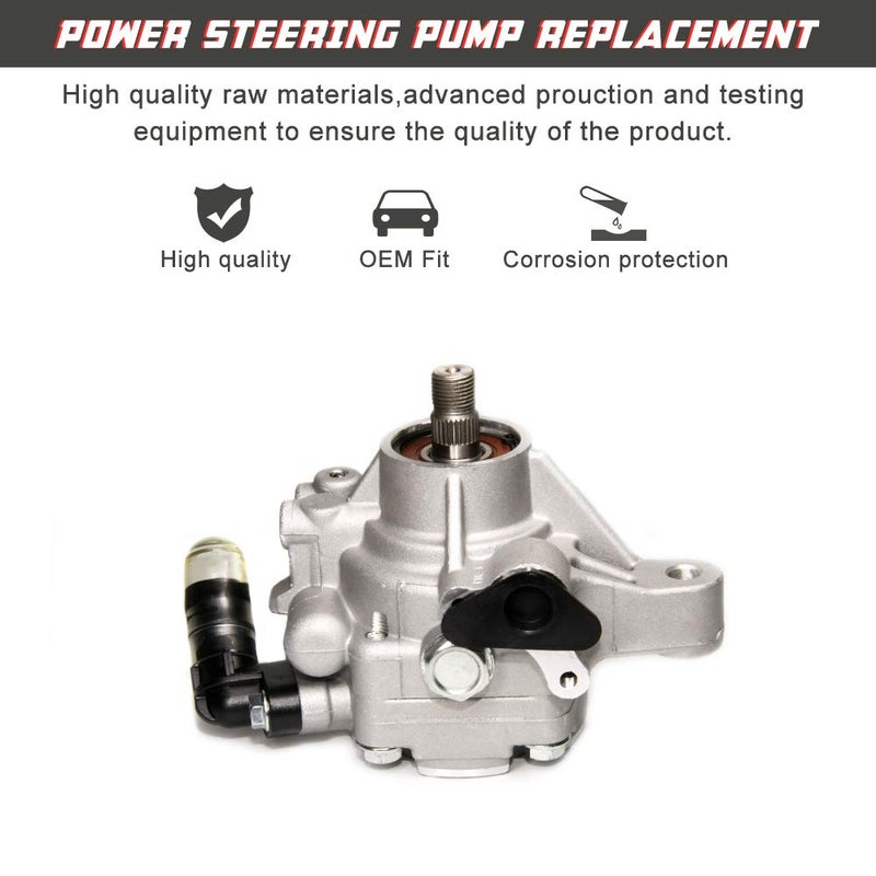 Apeixoto Power Steering Pump Replacement for 2006 2007 Honda Accord 2.4L 2002-2011 Honda CRV 2.4L 2006-2011 Element 2.4L 2002-2006 Acura RSX 2.0L 2006-2008 Acura TSX 2.4L with OE Replace # 21-5419 - Image 2